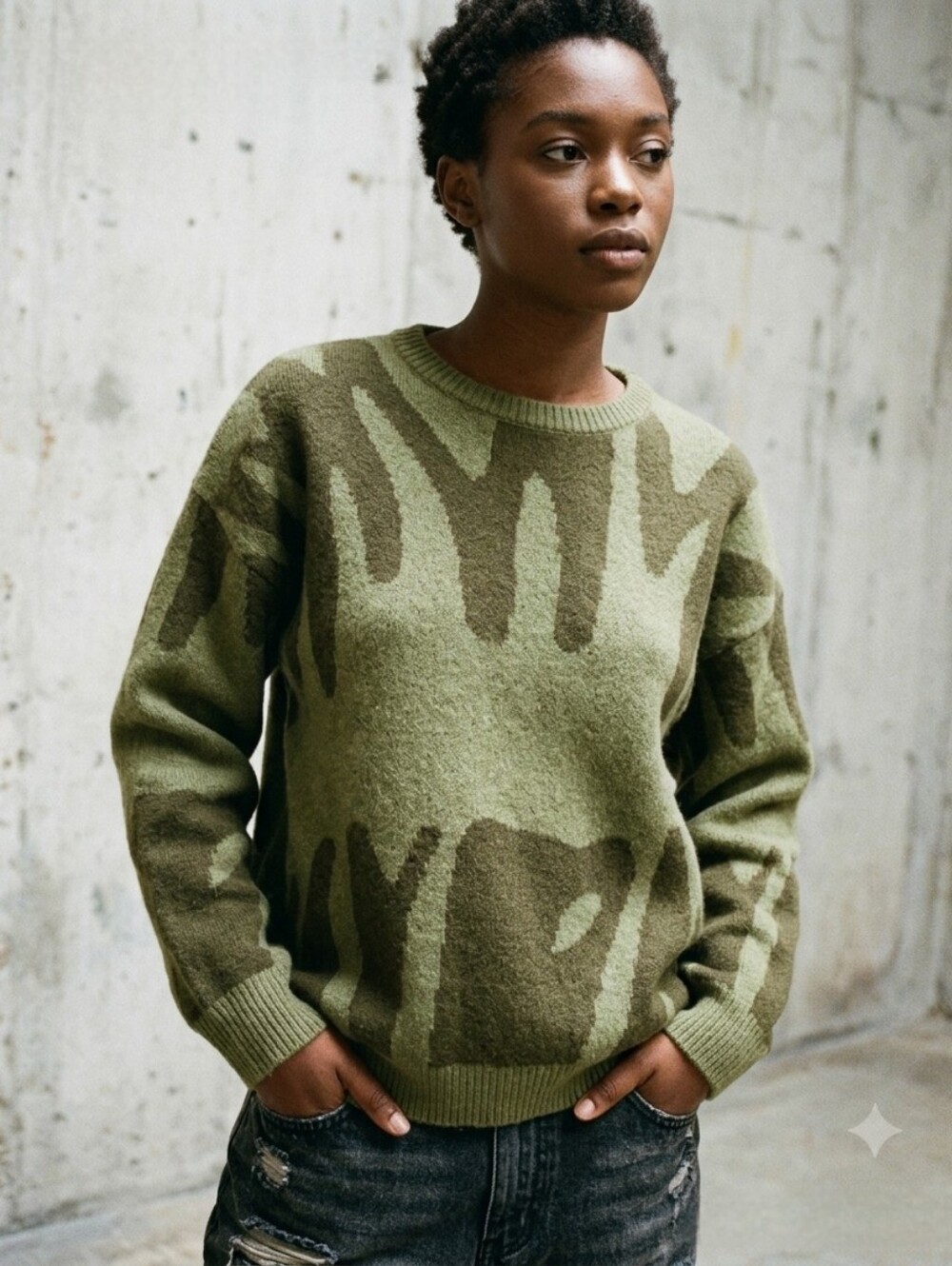 Weekend Graffiti Sweater NWOT